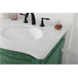 Elegant Kitchen and Bath Windsor Double Solid Wood Bathroom Vanity in Green