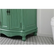 Elegant Kitchen and Bath Windsor Double Solid Wood Bathroom Vanity in Green