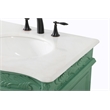 Elegant Kitchen and Bath Windsor Double Solid Wood Bathroom Vanity in Green