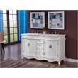 Elegant Kitchen and Bath Windsor Double Solid Wood Bathroom Vanity in White
