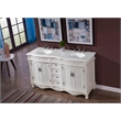 Elegant Kitchen and Bath Windsor Double Solid Wood Bathroom Vanity in White