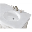 Elegant Kitchen and Bath Windsor Double Solid Wood Bathroom Vanity in White