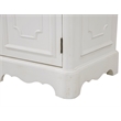 Elegant Kitchen and Bath Retro Single Solid Wood Bathroom Vanity in White