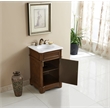 Elegant Kitchen and Bath Retro Single Solid Wood Bathroom Vanity in Brown