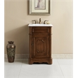 Elegant Kitchen and Bath Retro Single Solid Wood Bathroom Vanity in Brown