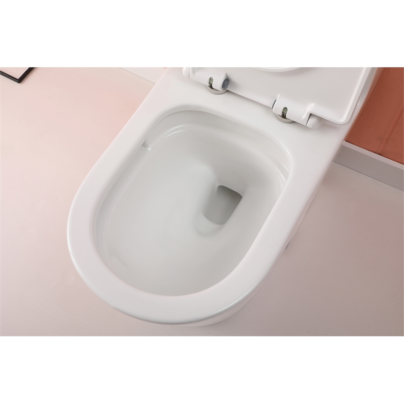 Elegant Kitchen and Bath Winslet Ceramic One-piece Elongated Toilet in White