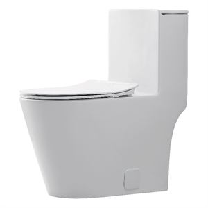 elegant kitchen and bath winslet ceramic one-piece elongated toilet in white