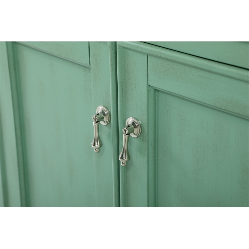 Elegant Kitchen and Bath Otto Double Solid Wood Bathroom Vanity in Green