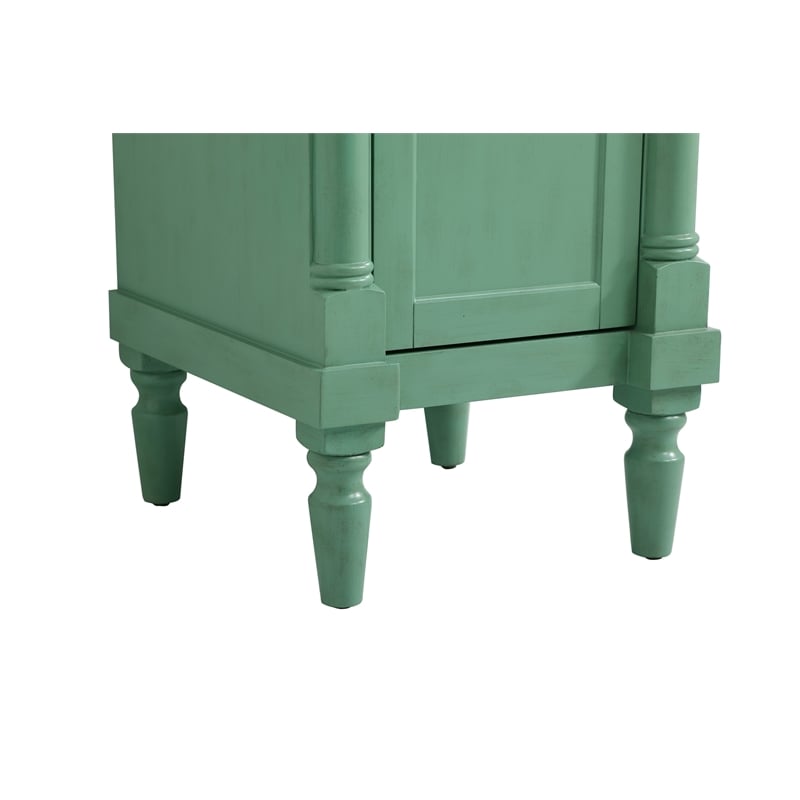 Elegant Kitchen and Bath Lexington Single Solid Wood Bathroom Vanity in Green