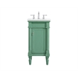 Elegant Kitchen and Bath Lexington Single Solid Wood Bathroom Vanity in Green