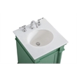 Elegant Kitchen and Bath Lexington Single Solid Wood Bathroom Vanity in Green