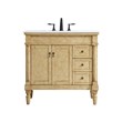 Elegant Kitchen and Bath Lexington Single Solid Wood Bathroom Vanity in Bronze
