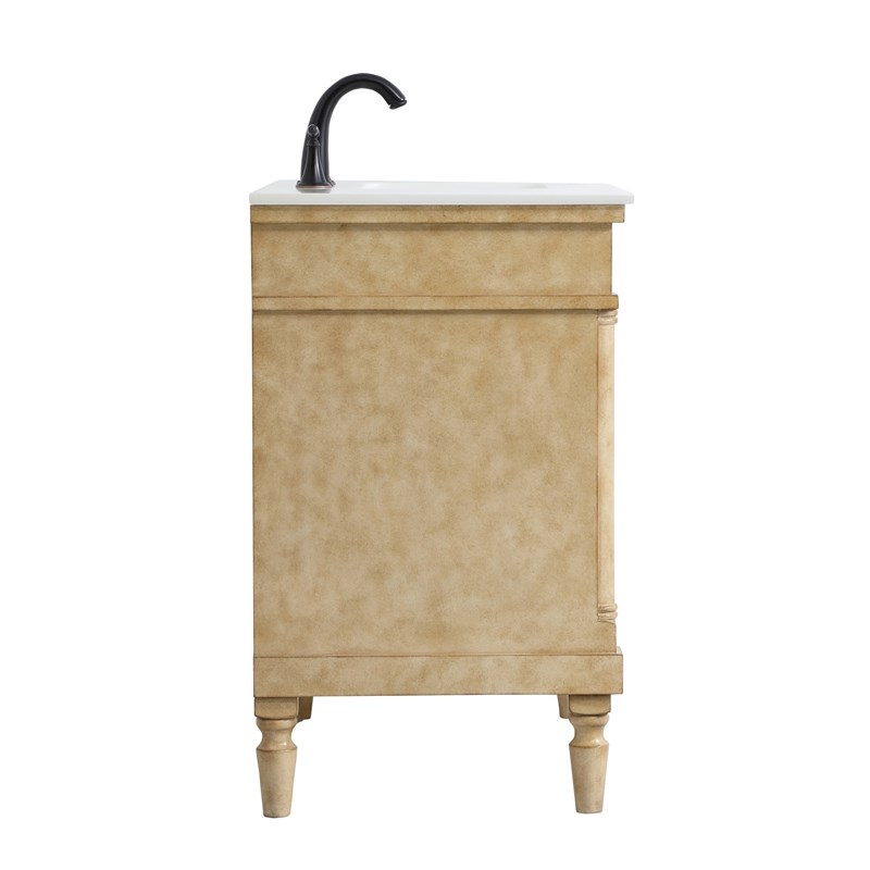Elegant Kitchen and Bath Lexington Single Solid Wood Bathroom Vanity in Bronze