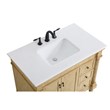 Elegant Kitchen and Bath Lexington Single Solid Wood Bathroom Vanity in Bronze