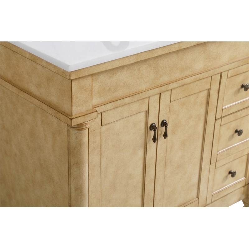 Elegant Kitchen and Bath Lexington Single Solid Wood Bathroom Vanity in Bronze