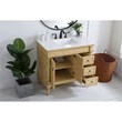 Elegant Kitchen and Bath Lexington Single Solid Wood Bathroom Vanity in Bronze