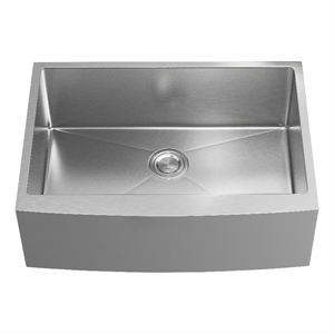 Elegant Kitchen and Bath Montgomery 30&quot Stainless Steel Kitchen Sink in Silver