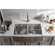 Elegant Kitchen and Bath Montgomery Stainless Steel Kitchen Sink in Silver