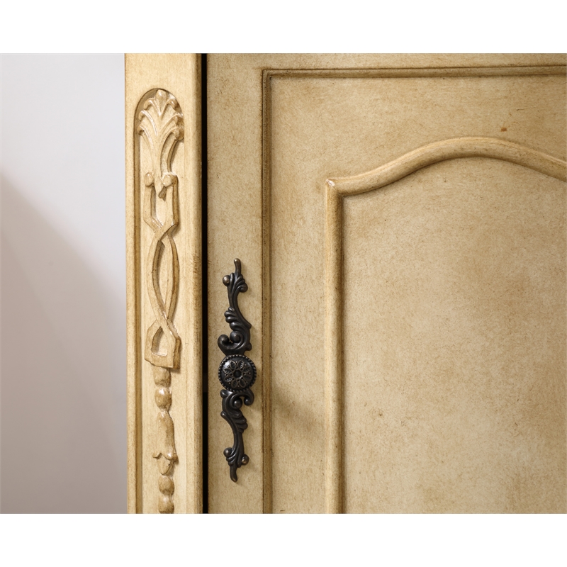 Elegant Kitchen and Bath Danville Single Solid Wood Bathroom Vanity in Beige