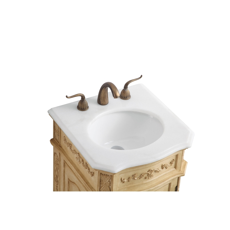 Elegant Kitchen and Bath Danville Single Solid Wood Bathroom Vanity in Beige