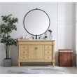 Elegant Kitchen and Bath Lexington Single Solid Wood Bathroom Vanity in Beige