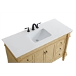 Elegant Kitchen and Bath Lexington Single Solid Wood Bathroom Vanity in Beige