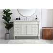 Elegant Kitchen and Bath Lexington Single Solid Wood Bathroom Vanity in White