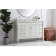 Elegant Kitchen and Bath Lexington Single Solid Wood Bathroom Vanity in White