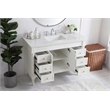 Elegant Kitchen and Bath Lexington Single Solid Wood Bathroom Vanity in White