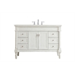 Elegant Kitchen and Bath Lexington Single Solid Wood Bathroom Vanity in White