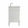 Elegant Kitchen and Bath Lexington Single Solid Wood Bathroom Vanity in White