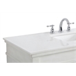 Elegant Kitchen and Bath Lexington Single Solid Wood Bathroom Vanity in White