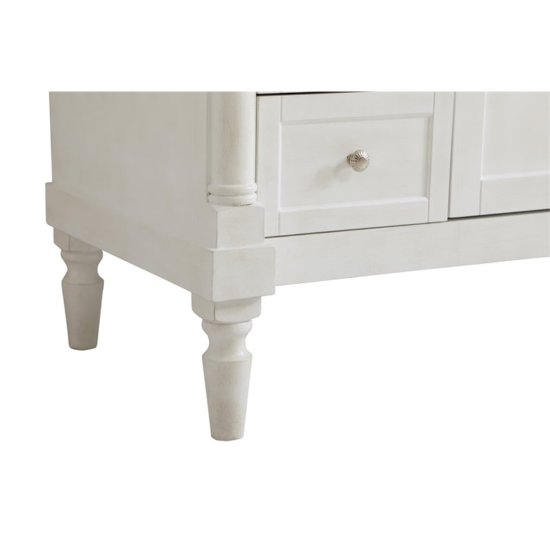 Elegant Kitchen and Bath Lexington Single Solid Wood Bathroom Vanity in White