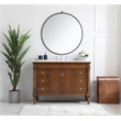 Elegant Kitchen and Bath Lexington Single Solid Wood Bathroom Vanity in Walnut