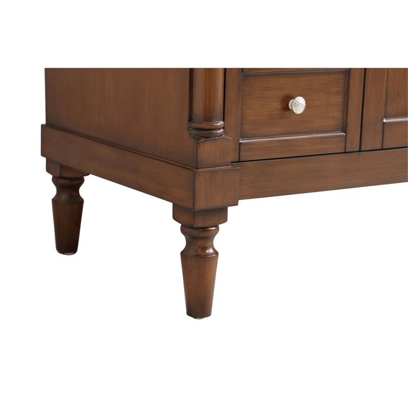 Elegant Kitchen and Bath Lexington Single Solid Wood Bathroom Vanity in Walnut
