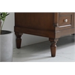 Elegant Kitchen and Bath Lexington Single Solid Wood Bathroom Vanity in Walnut