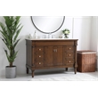 Elegant Kitchen and Bath Lexington Single Solid Wood Bathroom Vanity in Walnut