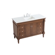 Elegant Kitchen and Bath Lexington Single Solid Wood Bathroom Vanity in Walnut