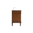 Elegant Kitchen and Bath Lexington Single Solid Wood Bathroom Vanity in Walnut