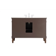 Elegant Kitchen and Bath Lexington Single Solid Wood Bathroom Vanity in Walnut