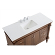 Elegant Kitchen and Bath Lexington Single Solid Wood Bathroom Vanity in Walnut