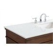 Elegant Kitchen and Bath Lexington Single Solid Wood Bathroom Vanity in Walnut
