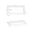 Elegant Kitchen and Bath Laredo 60x30