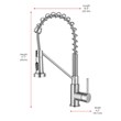 Elegant Kitchen and Bath Yara Brass Kitchen Faucet in Brushed Nickel