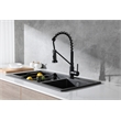 Elegant Kitchen and Bath Yara Brass Kitchen Faucet in Matte Black