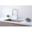 Elegant Kitchen and Bath Yara Brass Kitchen Faucet in Chrome & Black