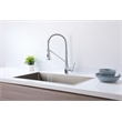 Elegant Kitchen and Bath Yara Brass Kitchen Faucet in Chrome & Black