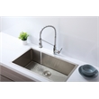 Elegant Kitchen and Bath Yara Brass Kitchen Faucet in Chrome & Black