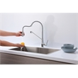 Elegant Kitchen and Bath Yara Brass Kitchen Faucet in Chrome & Black