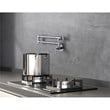 Elegant Kitchen and Bath Gabriel Brass Wall Mounted Pot Filler Faucet in Chrome